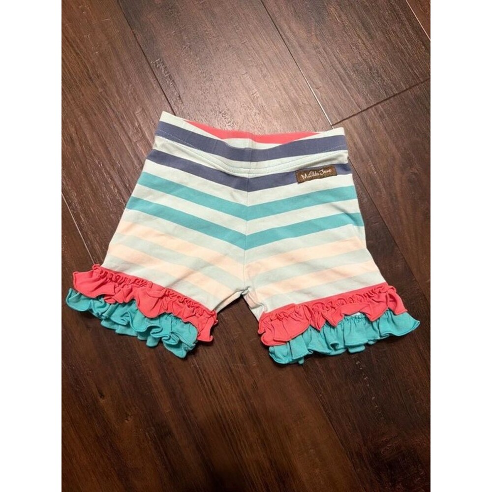 Matilda Jane Girls Size 4 Shorts Ruffles Stripes